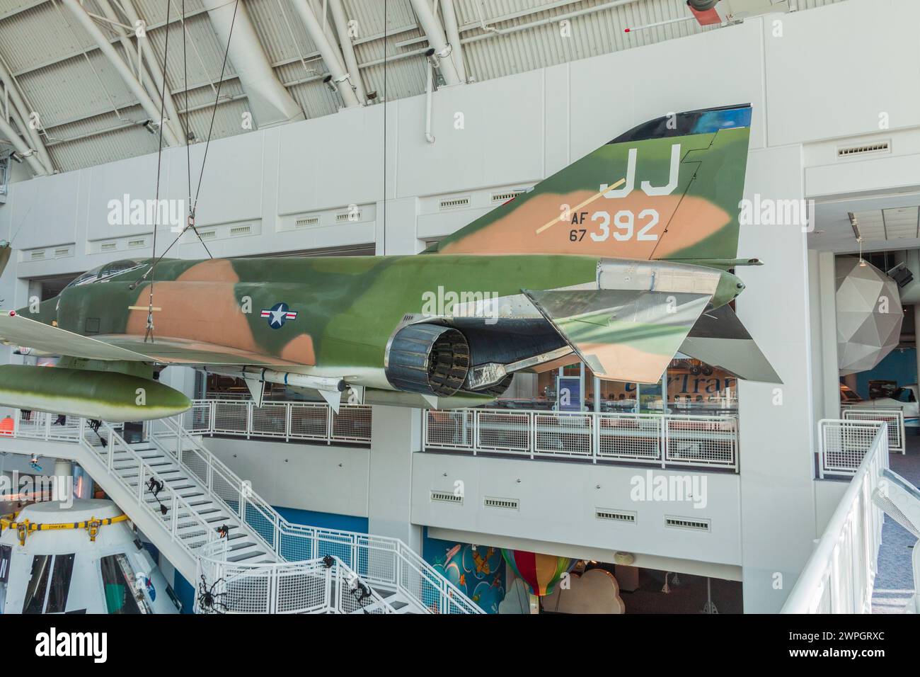 The Virginia Air and Space center Museum in Hampton Roads, Virginia. Stock Photo