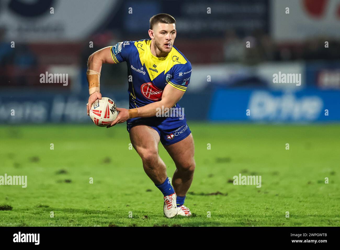 Danny Walker of Warrington Wolves in action during the Betfred Super League Round 4 match Hull KR vs Warrington Wolves at Sewell Group Craven Park, Kingston upon Hull, United Kingdom, 7th March 2024 (Photo by Mark Cosgrove/News Images) in, on 3/7/2024. (Photo by Mark Cosgrove/News Images/Sipa USA) Credit: Sipa USA/Alamy Live News Stock Photo