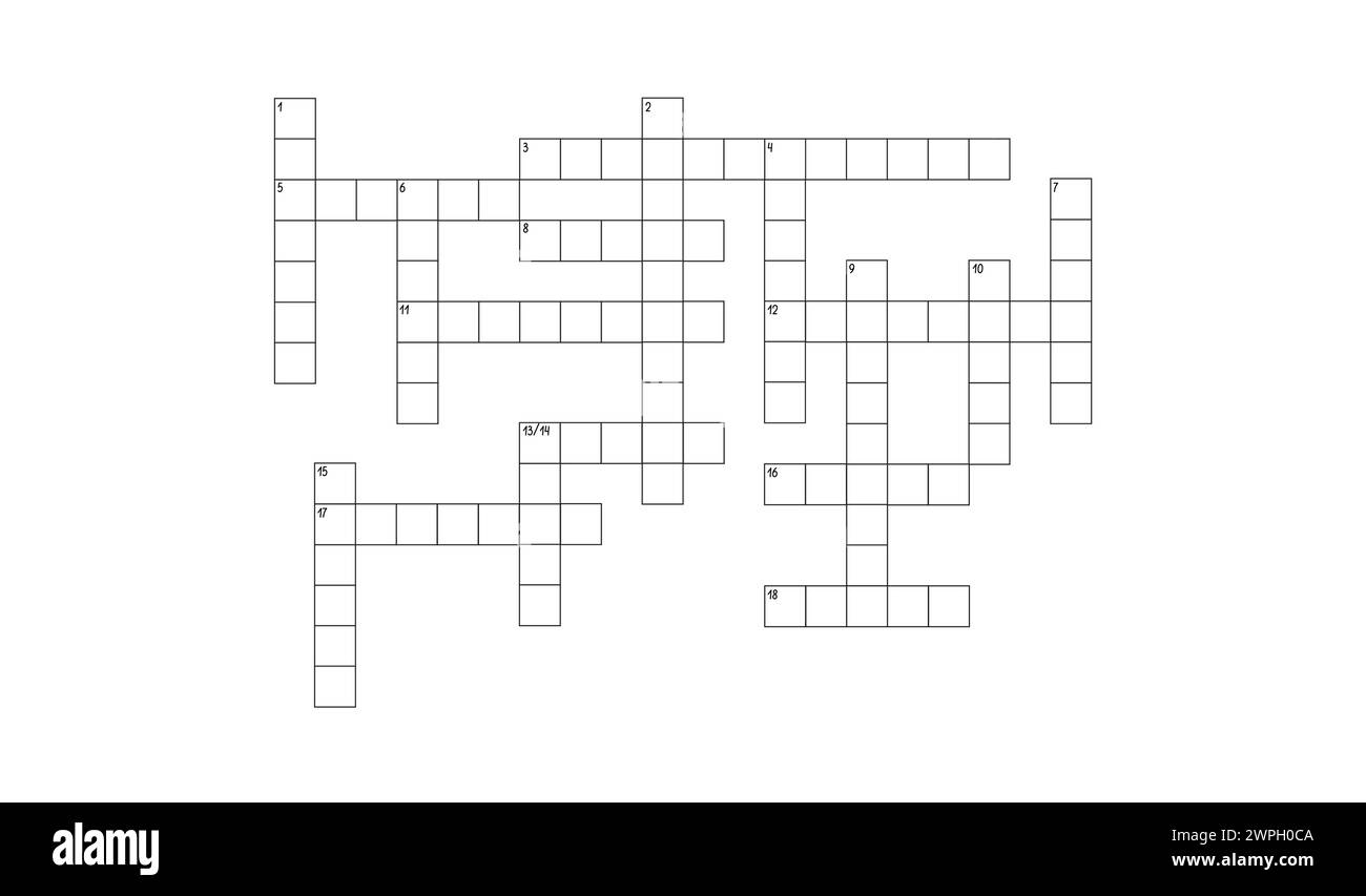 Blank crossword puzzle grid empty template squares to fill in for Blank crossword puzzle grid empty template squares to fill in for