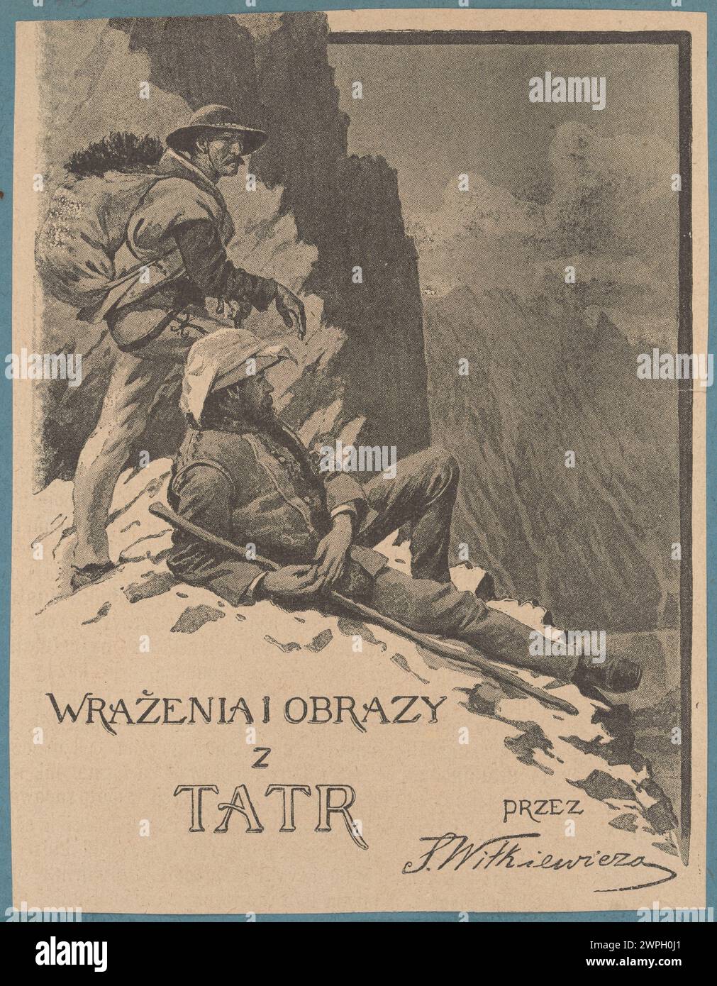 On the pass. Impressions and images from the Tatra Mountains; unknown, Witkiewicz, Stanisław (1851-1915); 1889 (1889-00-00-1889-00-00); Stock Photo