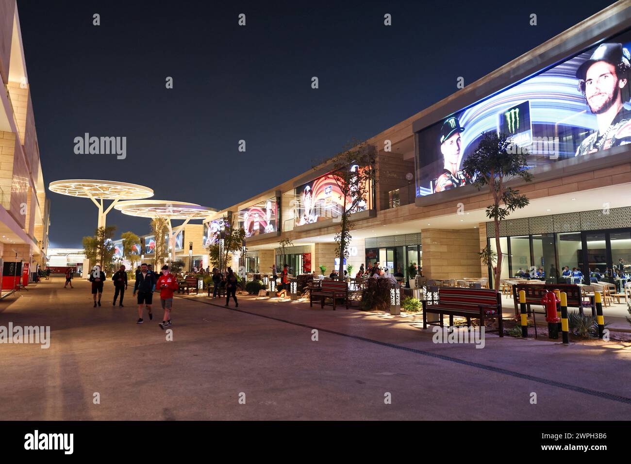 LUSAIL, QATAR - MARCH 07: General view of the paddock building ahead of ...