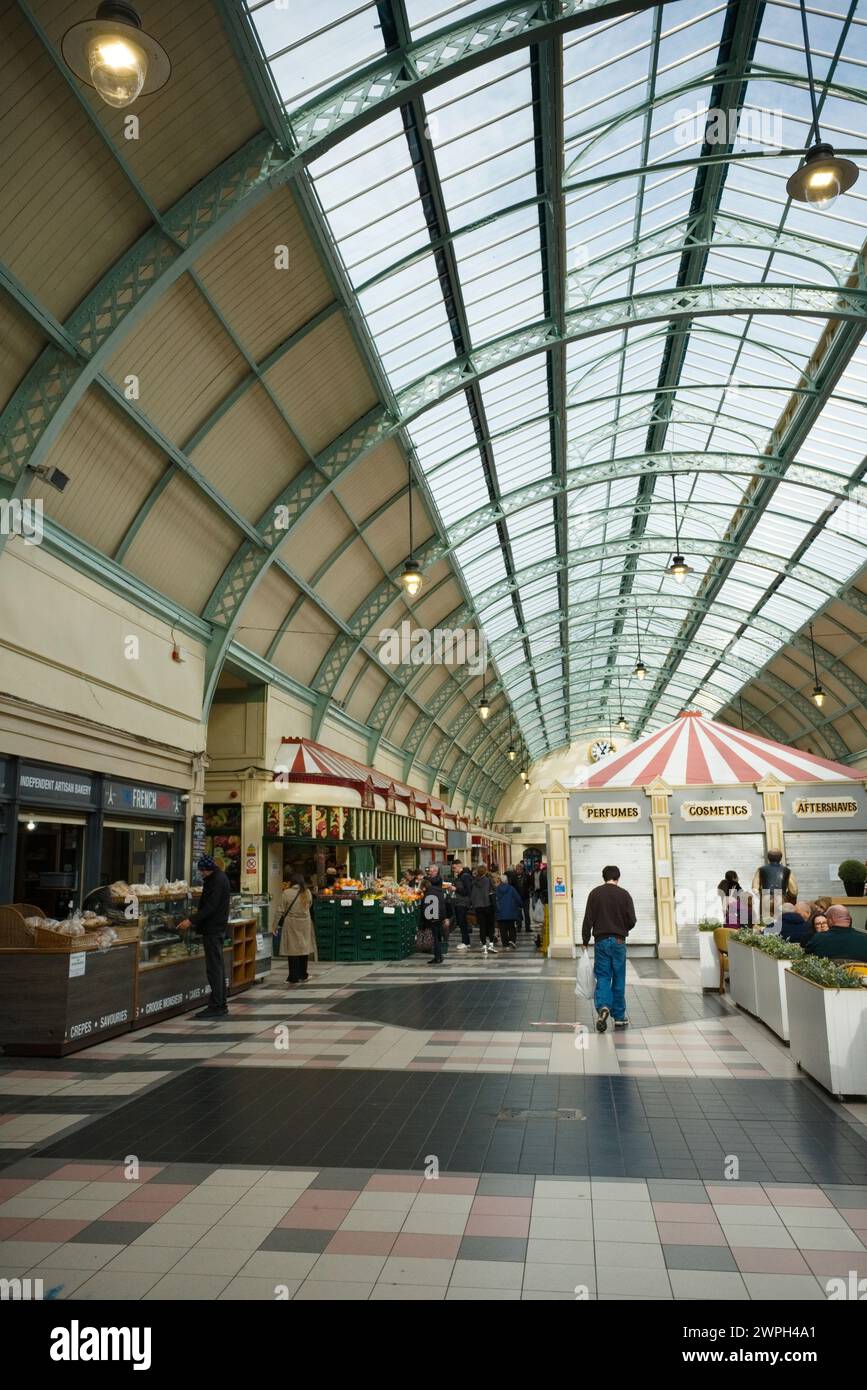Interior of the Grainger Market in the centre of Newcastle Stock Photo