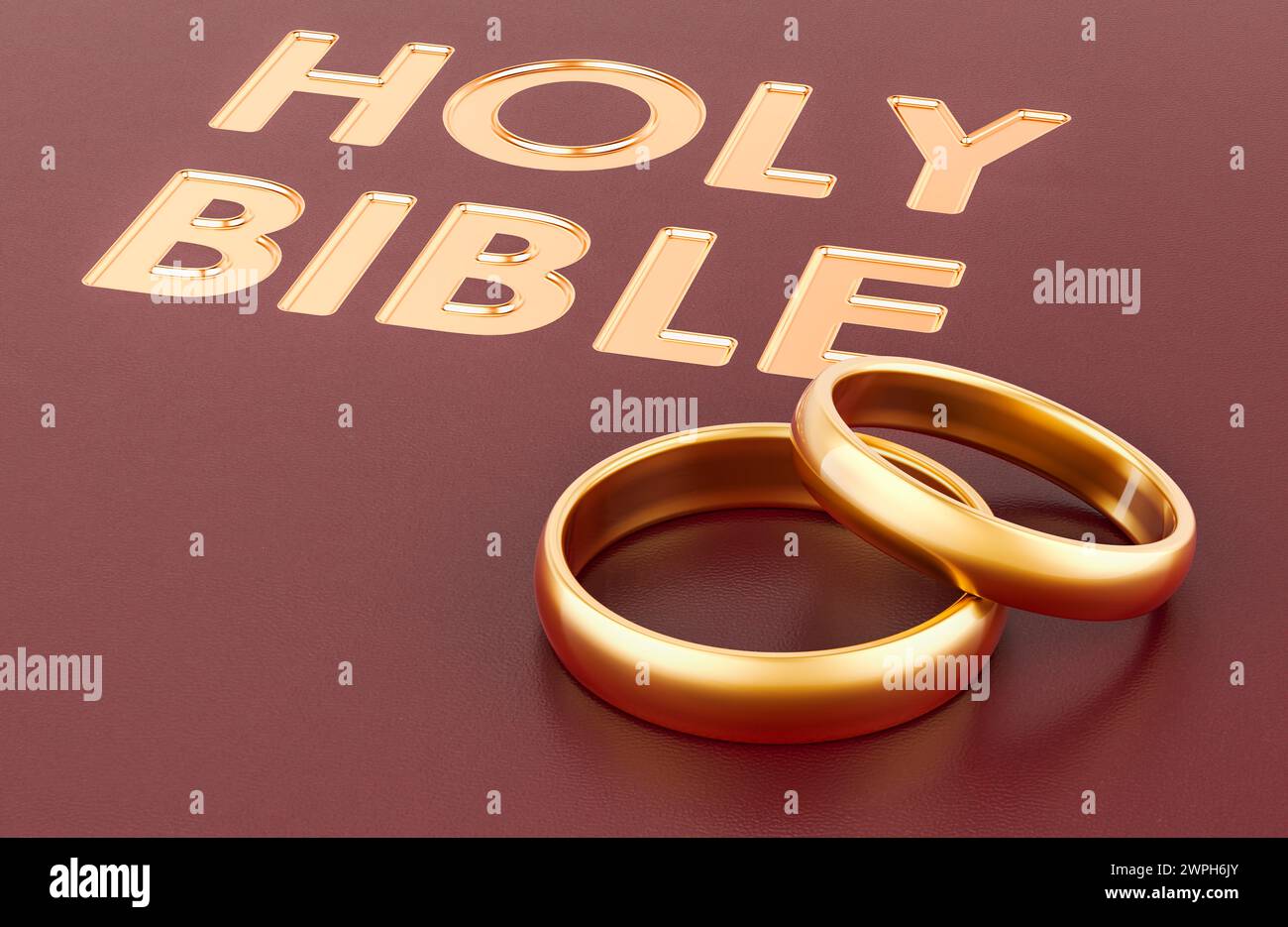 Golden rings 3d hi-res stock photography and images - Alamy
