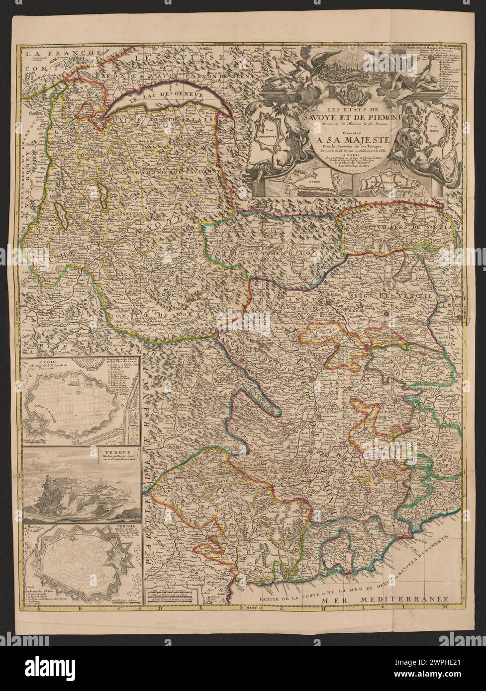 Les états de savoie et de Piemont [...] de ses troupes; Beauin, Jean (1696-1772); 1763 (1763-00-00-1763-00-00); Stock Photo