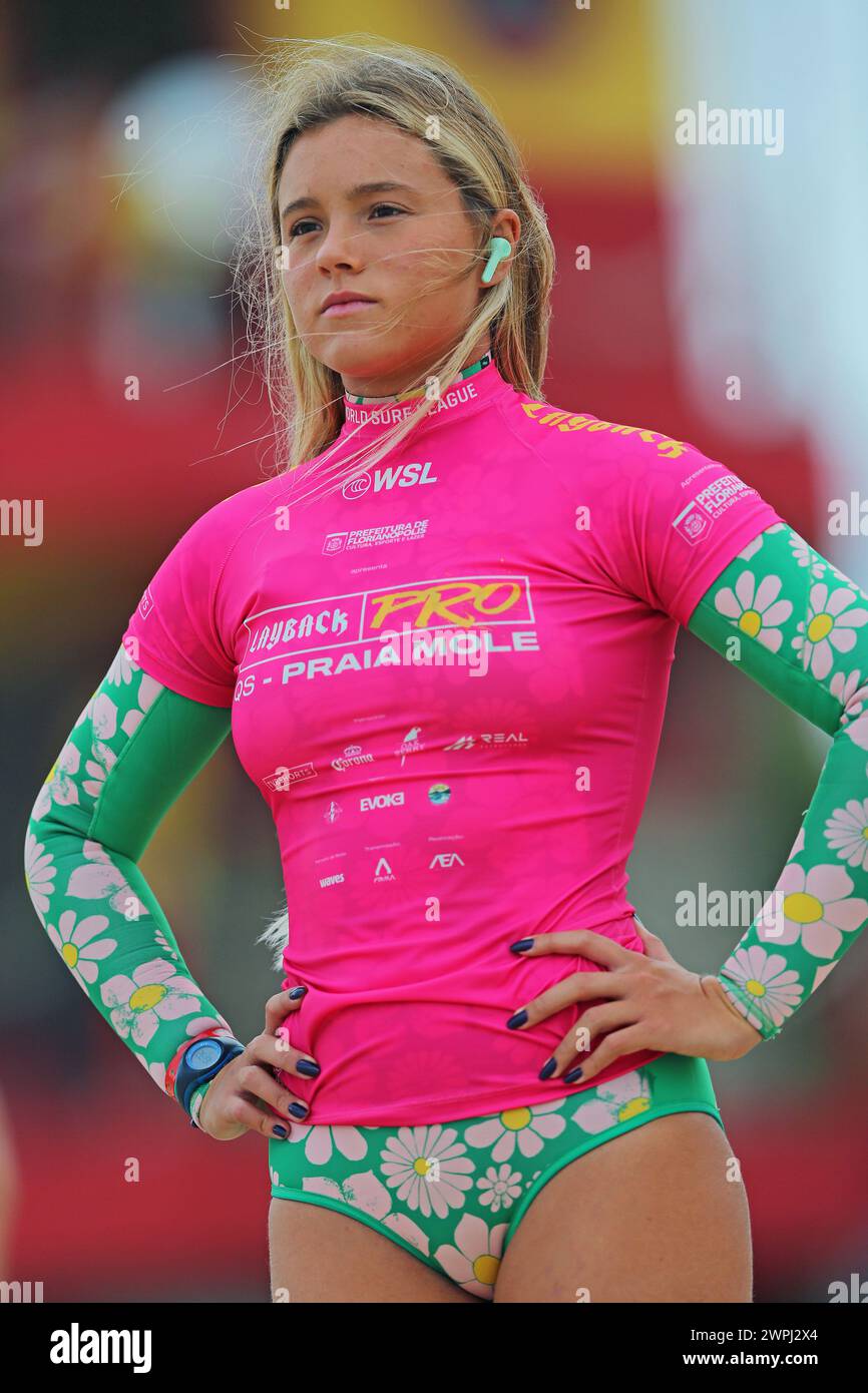Florianopolis, Brazil, 07h Mar, 2023. Surfer Laura Raupp (BRA ...