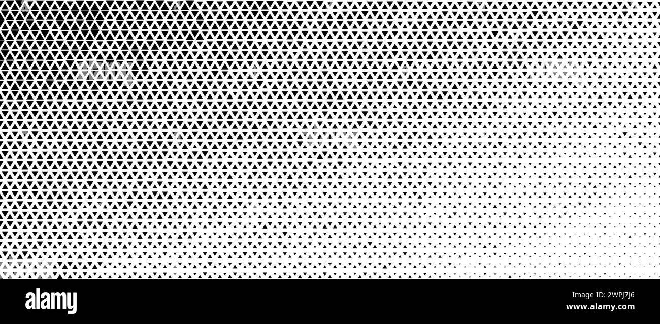 Hexagon halftone fading gradient texture. Abstract black grain grunge ...