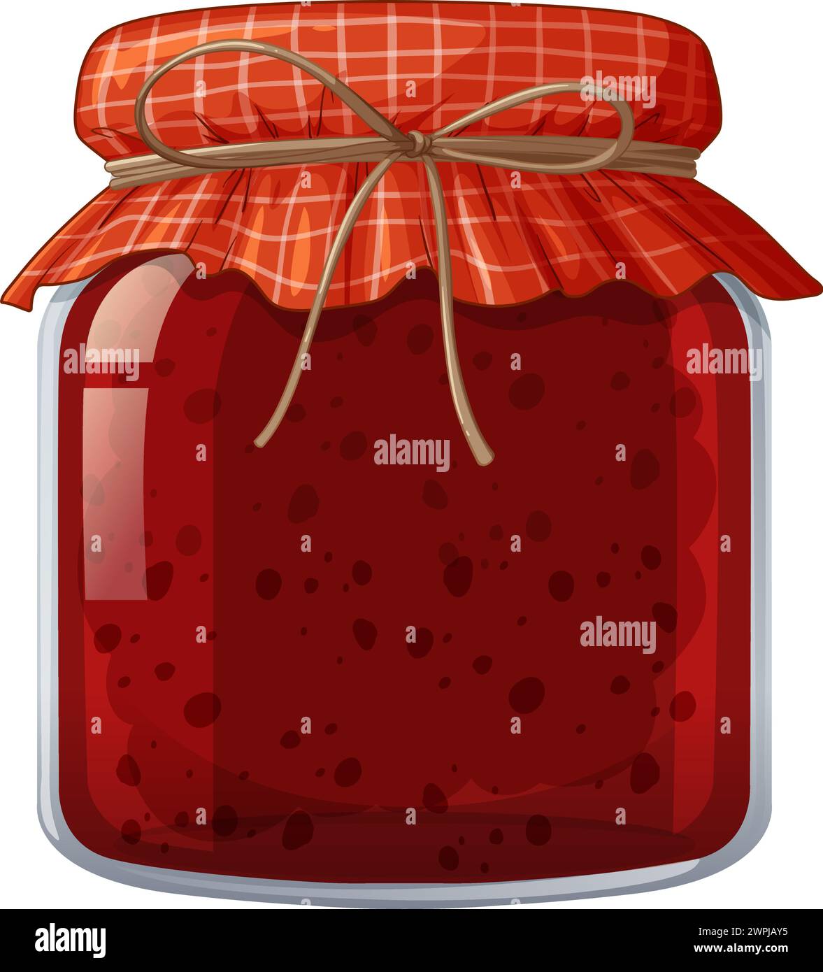 Vector illustration of a sealed jar of jam Stock Vector Image & Art Alamy