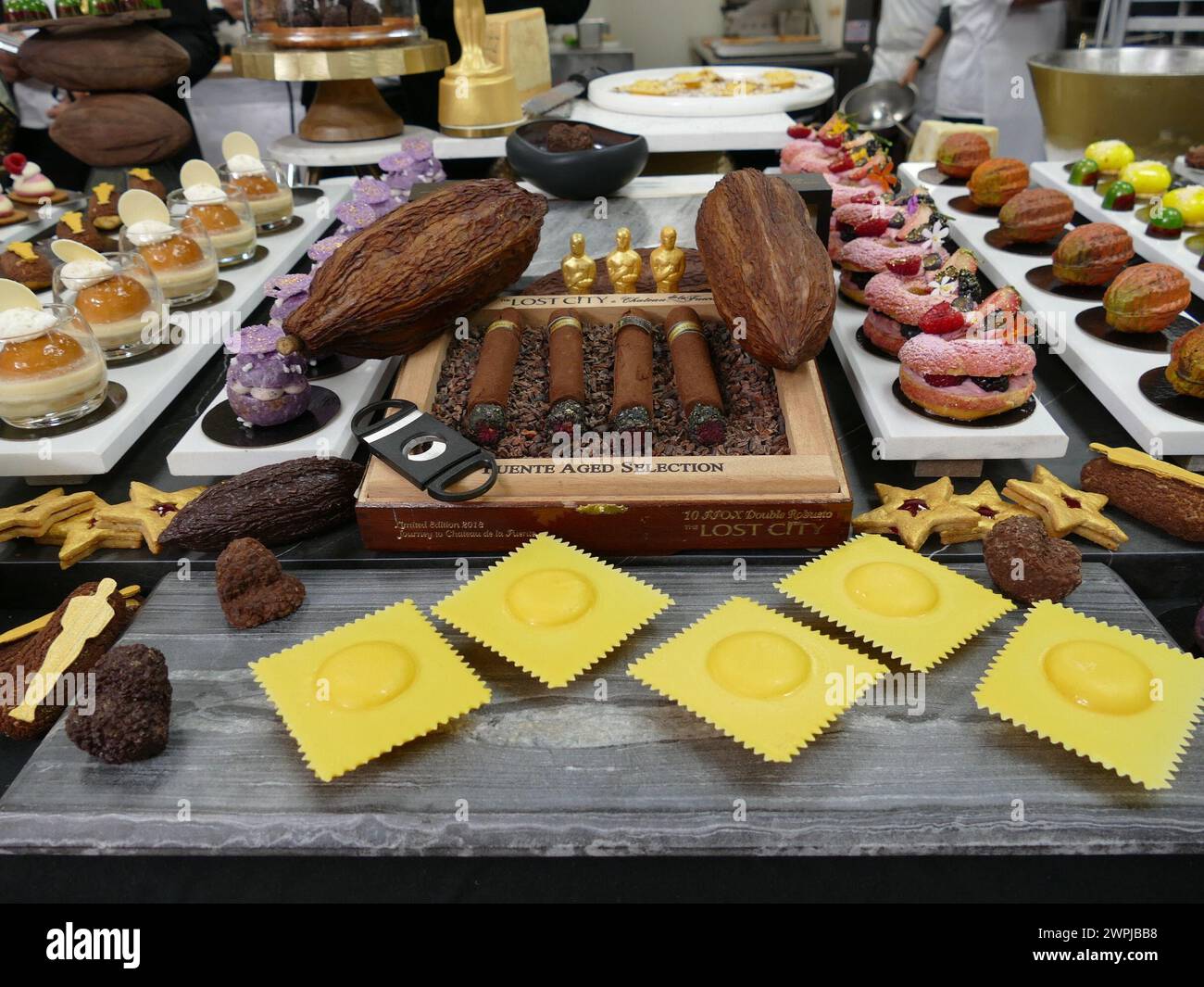 Los Angeles, USA. 07th Mar, 2024. Various sweets and desserts from the