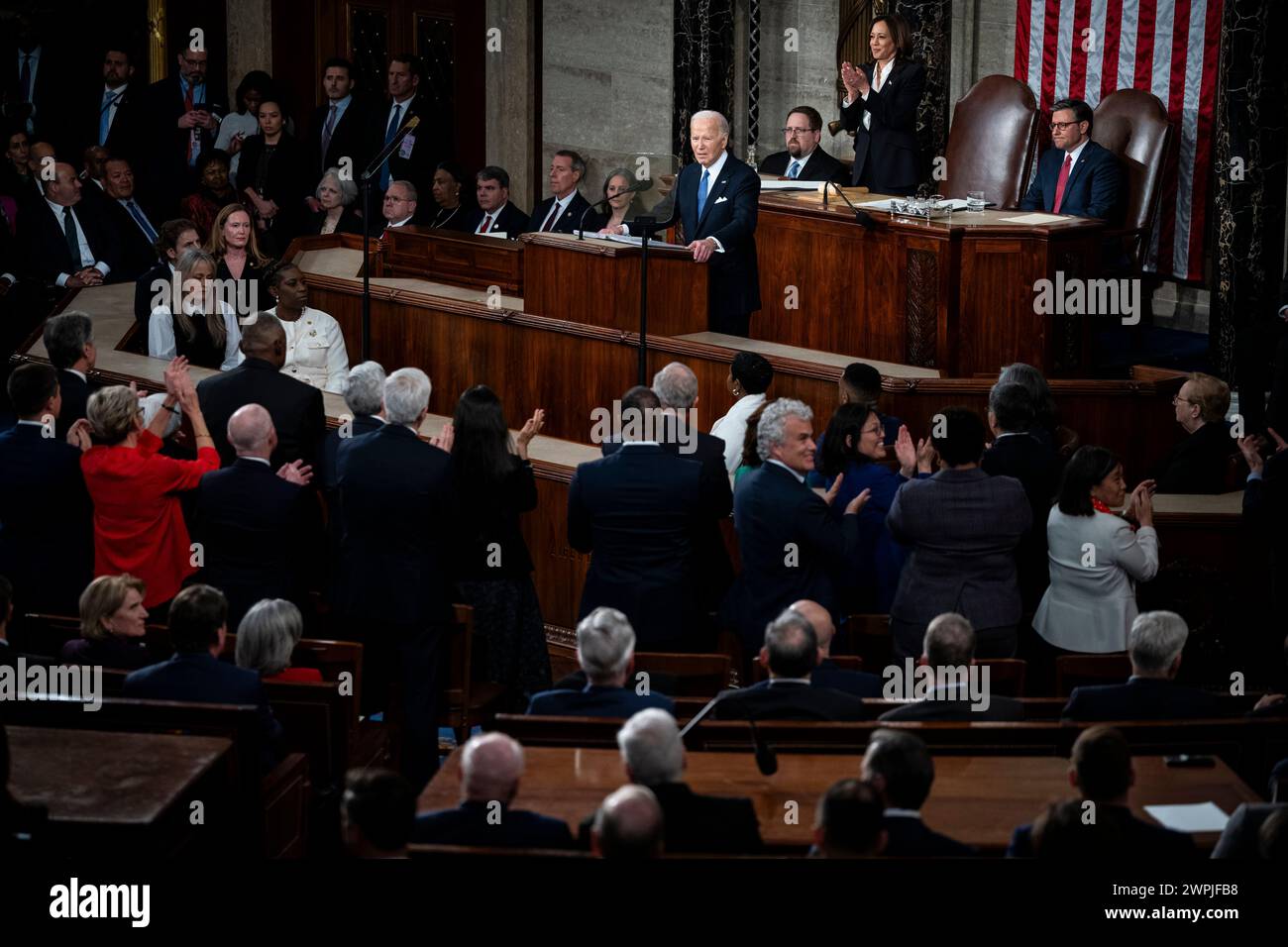 Washington, USA. 07th Mar, 2024. President Joe Biden delivers the