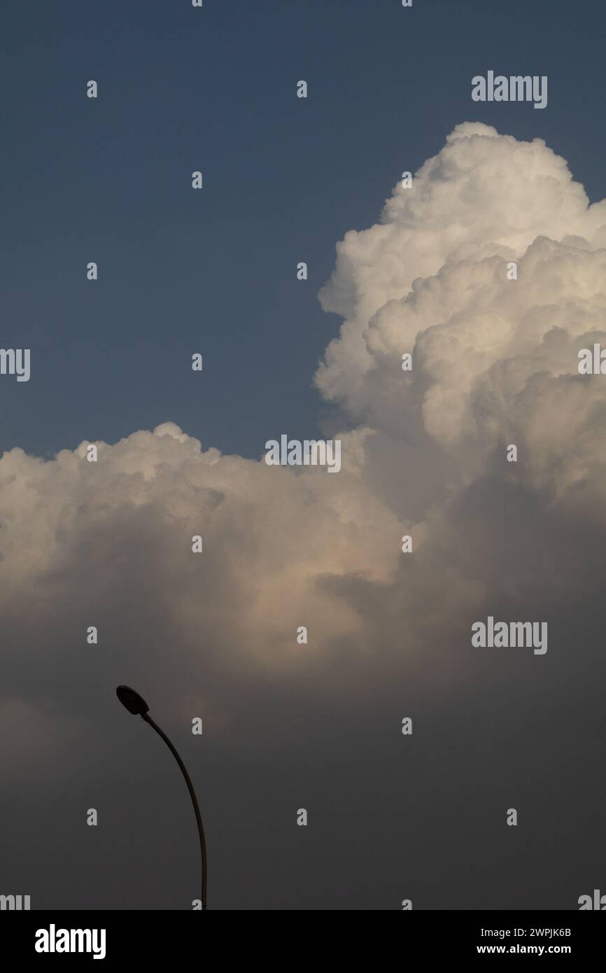 beautiful serene clouds in the sky Stock Photo