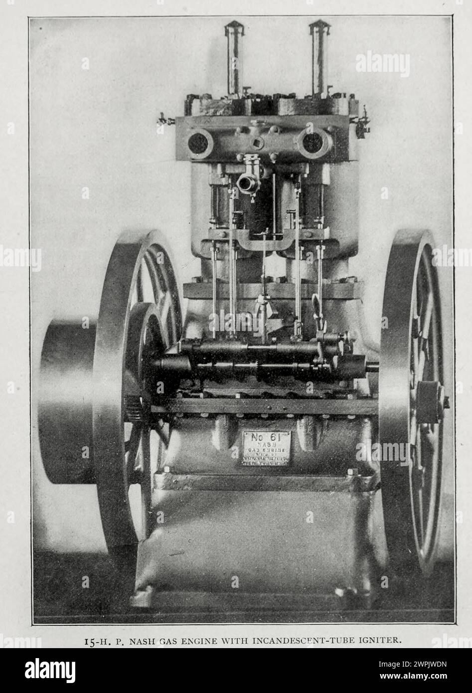 15-H. P. NASH GAS Engine with incandescent tube igniter from the ...