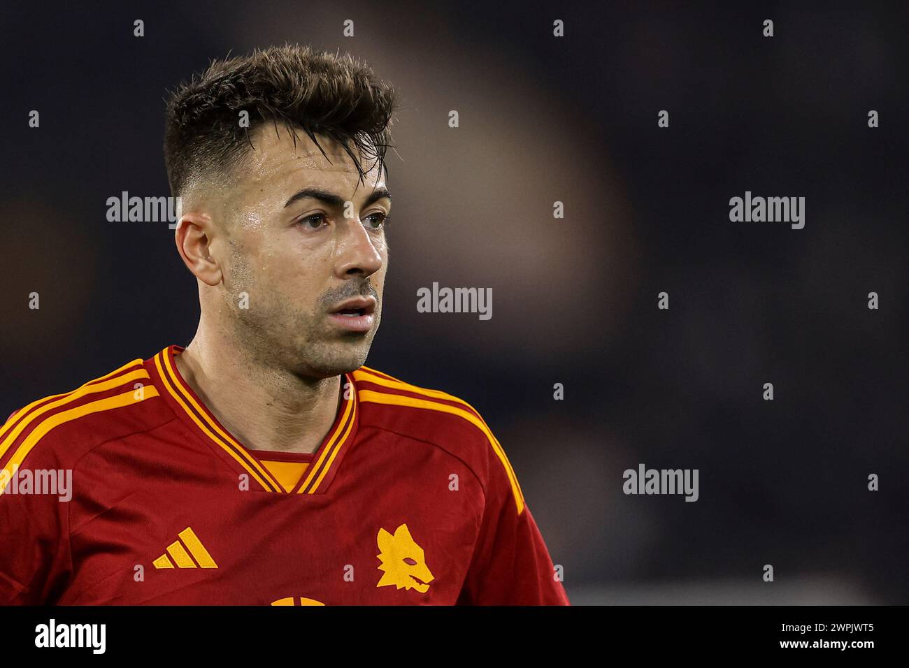 Roma’s Italian forward Stephan El Shaarawy looks during UEFA Europa ...
