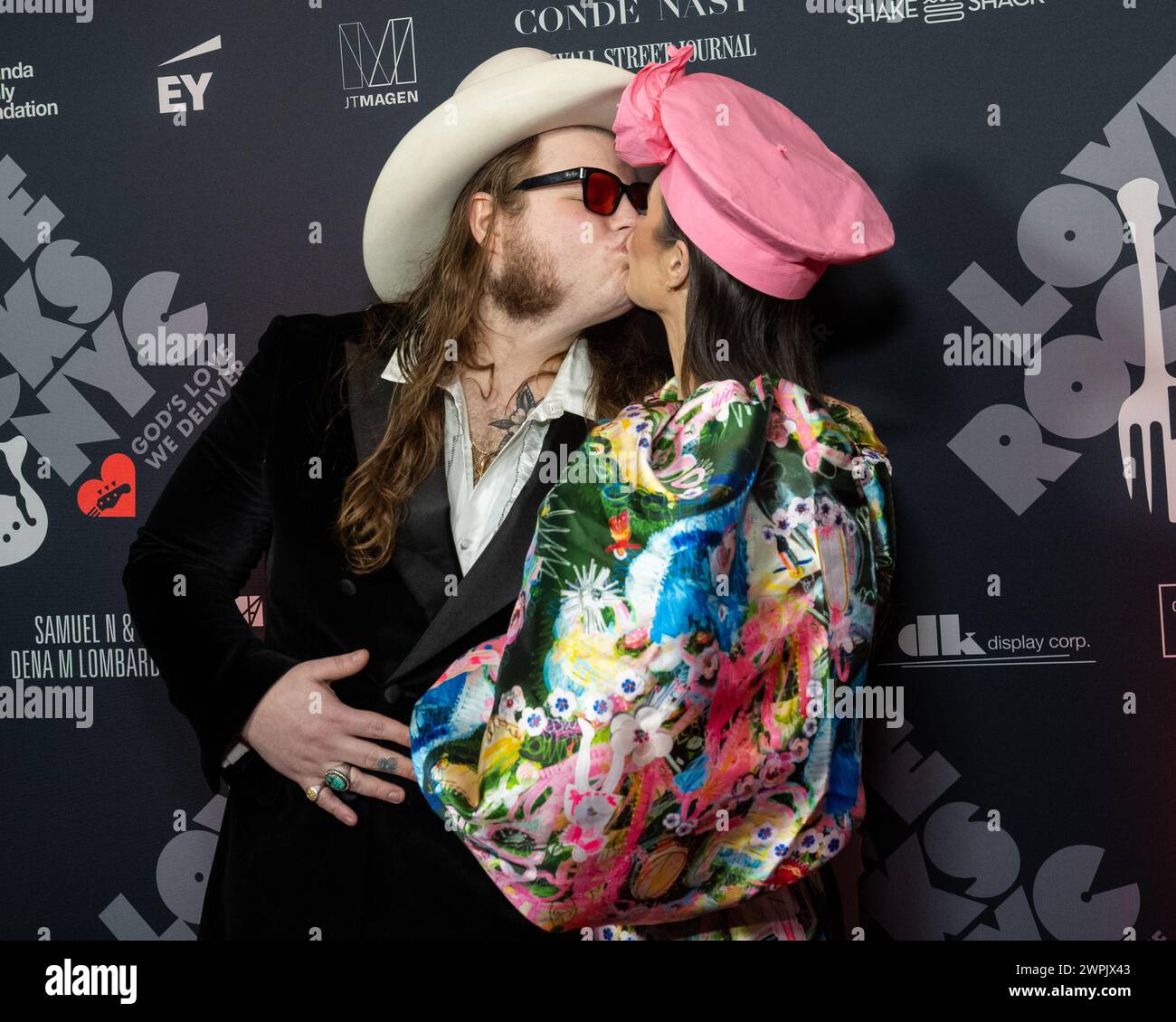 (L-R) Marcus King and Briley Hussey arrive on the red carpet for the
