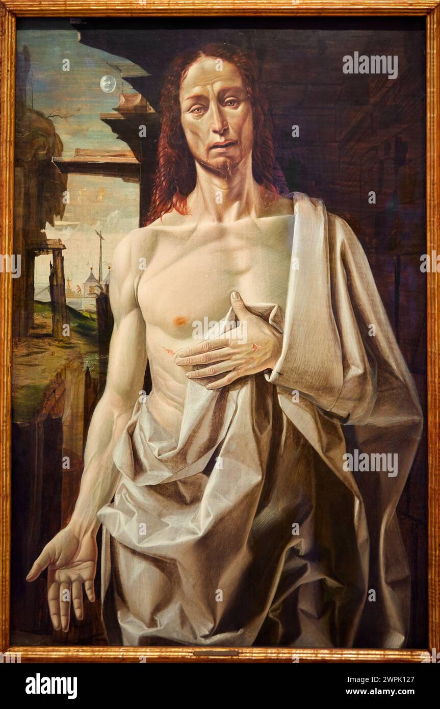 'The Risen Christ', 1490, Bramantino, Thyssen Bornemisza Museum, Madrid, Spain , Europe Stock Photo