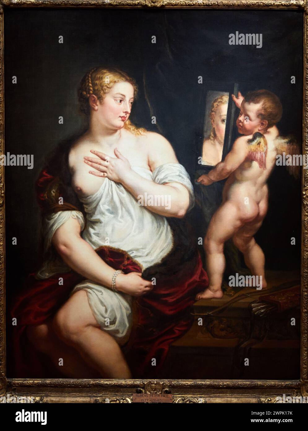'Venus and Cupid', 1606-1611, Peter Paul Rubens, Thyssen Bornemisza Museum, Madrid, Spain, Europe Stock Photo