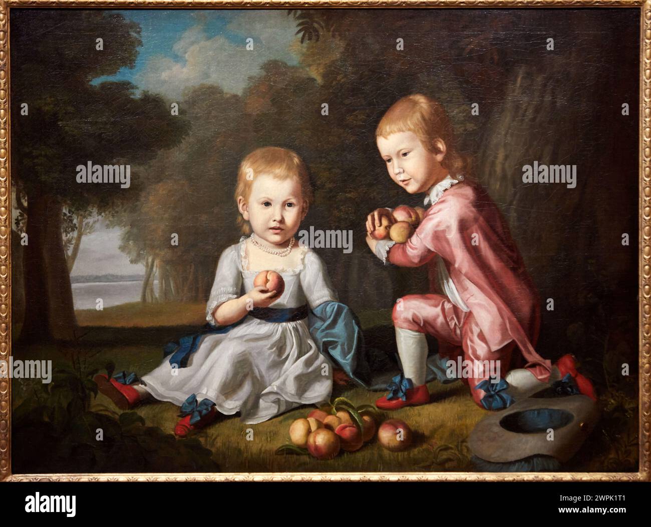 "The Stewart Children", 1773-1774, Charles Willson Peale, Thyssen Bornemisza Museum, Madrid, Spain, Europe Stock Photo