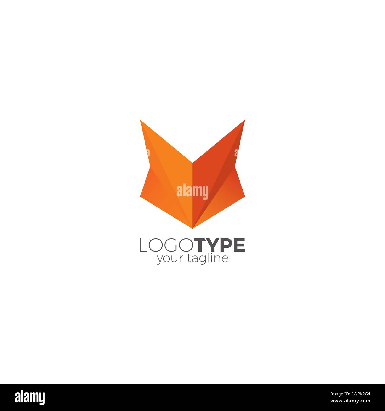 Fox Abstract Logo. Animal Fox vector Illustration Stock Vector Image