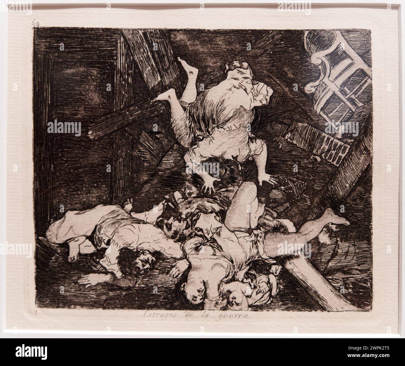 Francisco de Goya (1746-1828), Ravages of War (Disasters of War, plate 30), hacia 1810-1814 Stock Photo