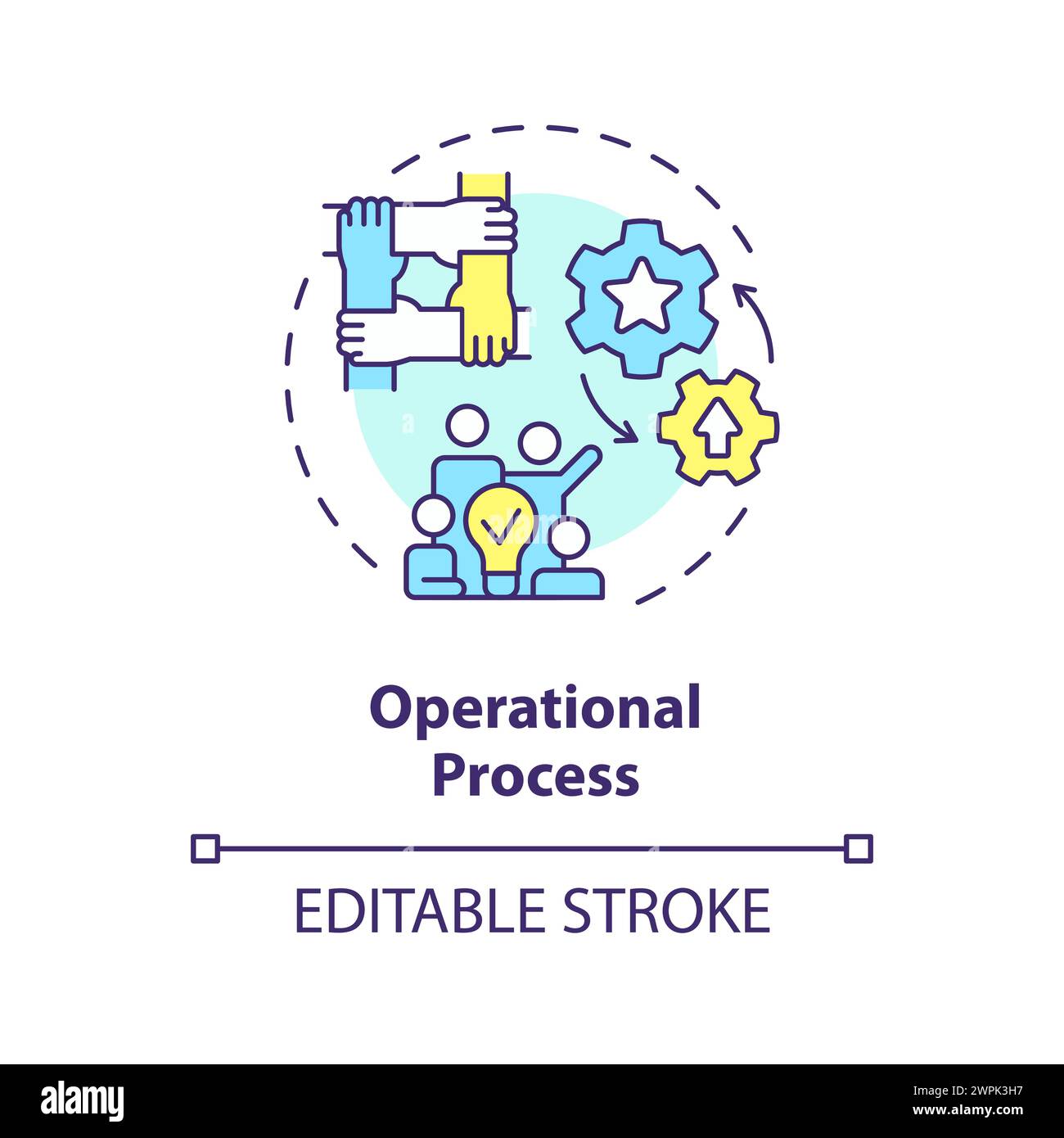 Operational process multi color concept icon Stock Vector Image & Art ...