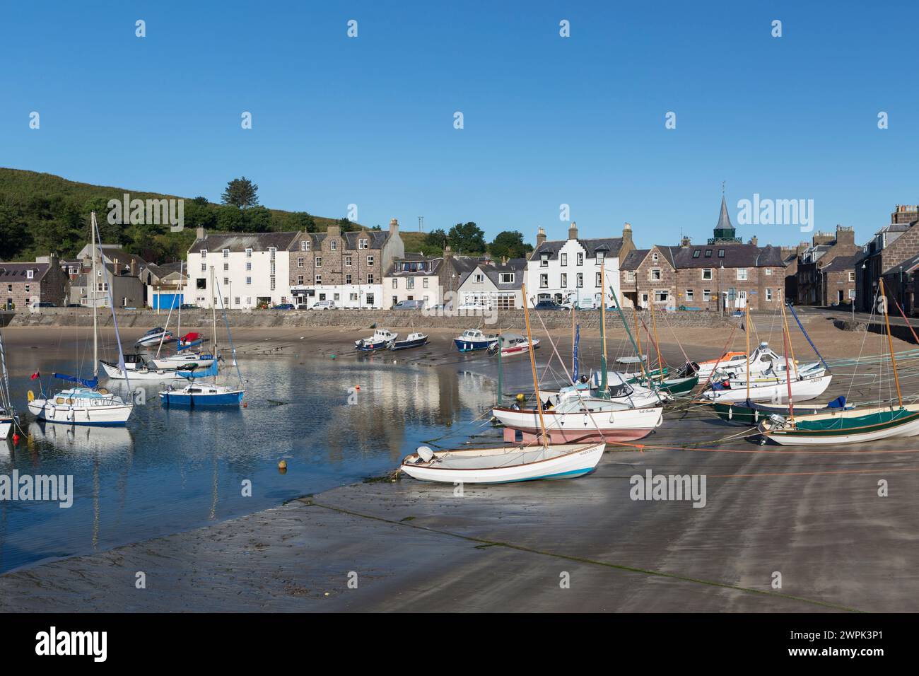 UK, Scotland, Stonehaven  harbour, near Aberdeen. Stock Photo