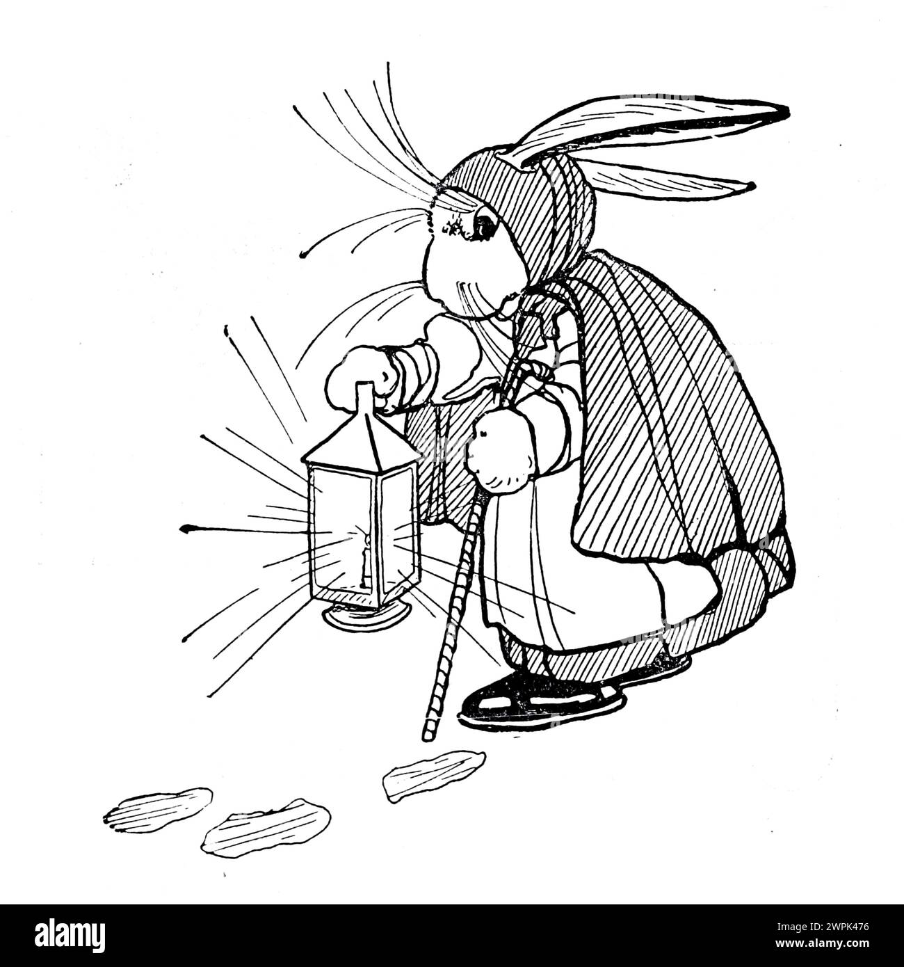 Vir Rabbit Mrs. Rabbit Peter Rabbit and his ma by Louise A Field, Illustrated by ...