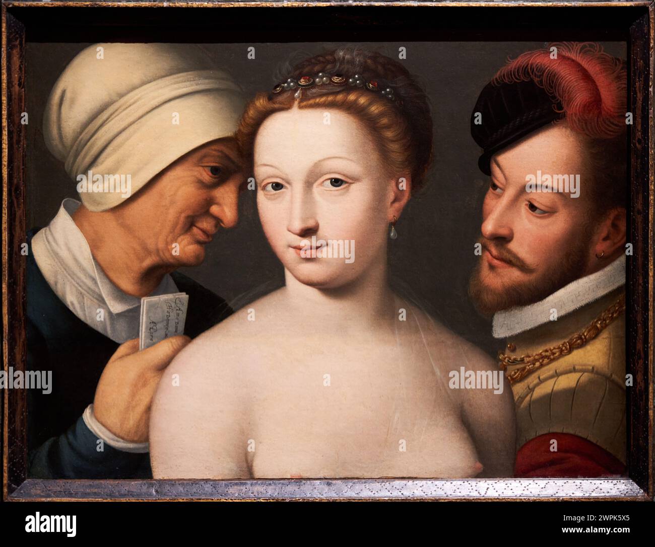 François Clouet (Tours (?), hacia 1516-París, 1572), The Love Letter, Hacia 1570 Stock Photo