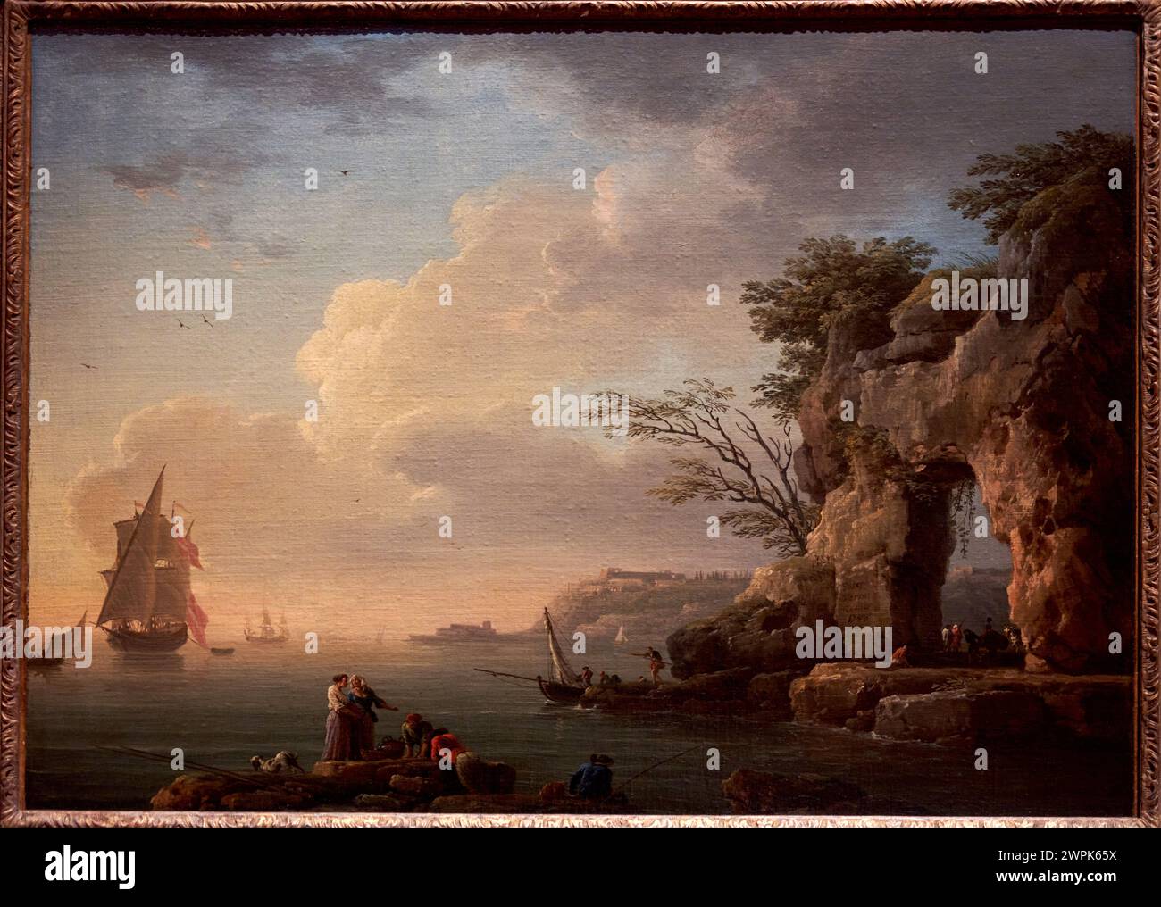 Claude Joseph Vernet, Avignon, 1714-París, 1789, A Calm Sea, 1748 Stock Photo