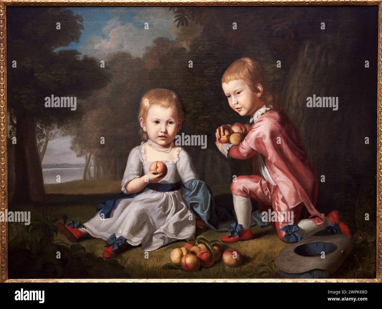 "The Stewart Children", 1773-1774, Charles Willson Peale, Thyssen Bornemisza Museum, Madrid, Spain, Europe Stock Photo