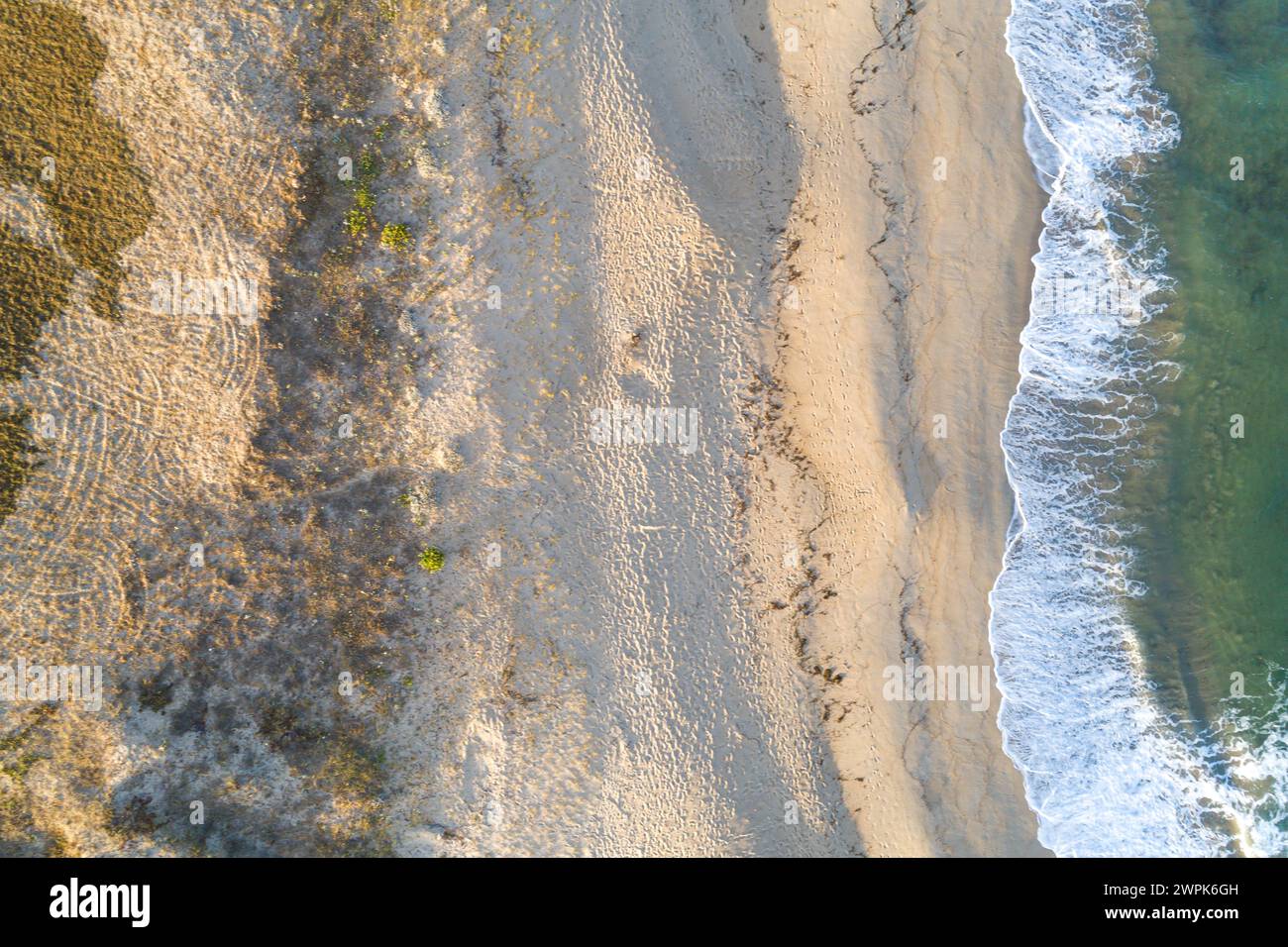 Aerial view sandy beach sunrise hi-res stock photography and images - Alamy