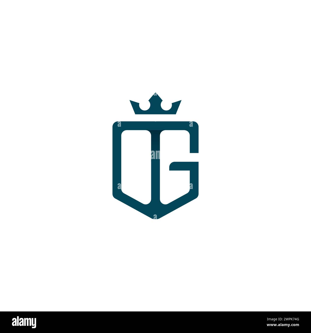 OG Crown Logo. Letter OG Icon Stock Vector