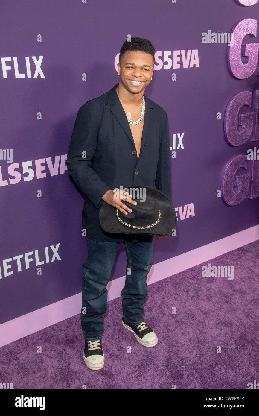 New York, United States. 07th Mar, 2024. Jeremiah Craft attends Netflix's 'Girls5eva' Season 3 premiere at Paris Theater in New York City. Credit: SOPA Images Limited/Alamy Live News Stock Photo