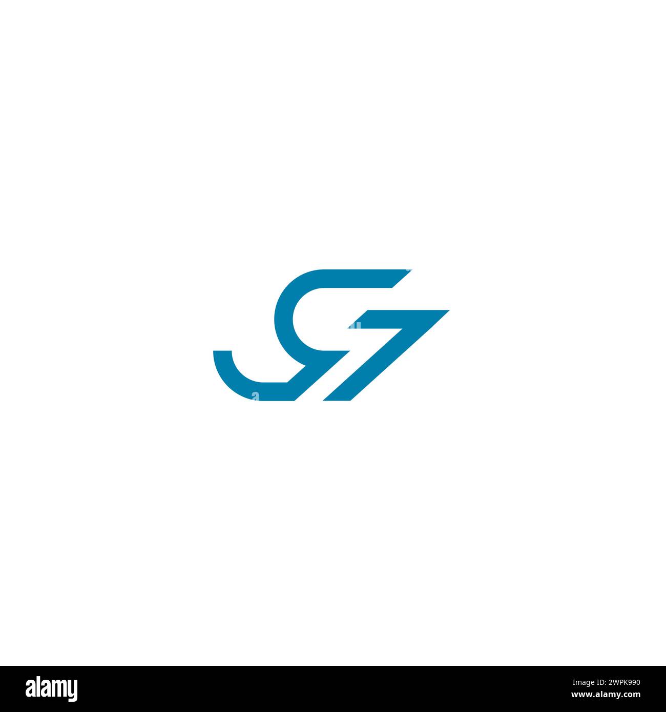 GS Logo Simple Design. SG Logo Vector Stock Vector