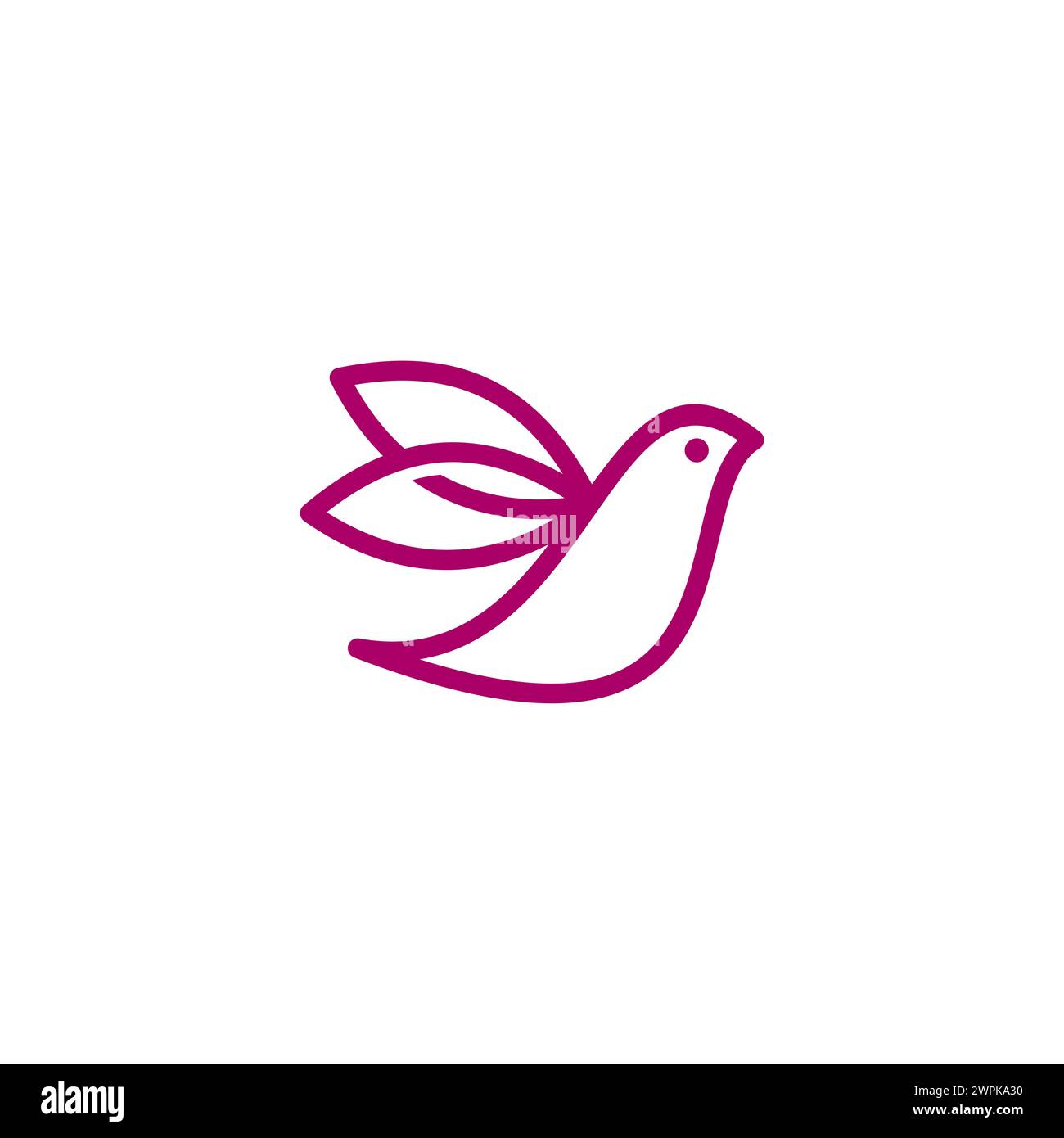 Bird Line Logo. Abstract Bird Vector Illustration Stock Vector Image