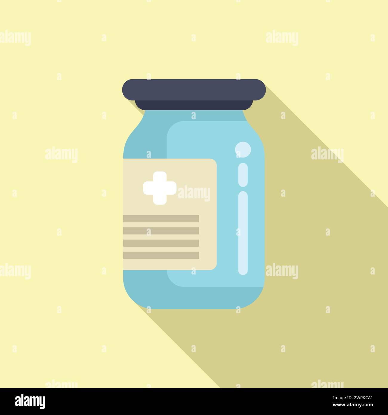 Strong potion medical icon flat vector. People dose. Therapy dosage ...
