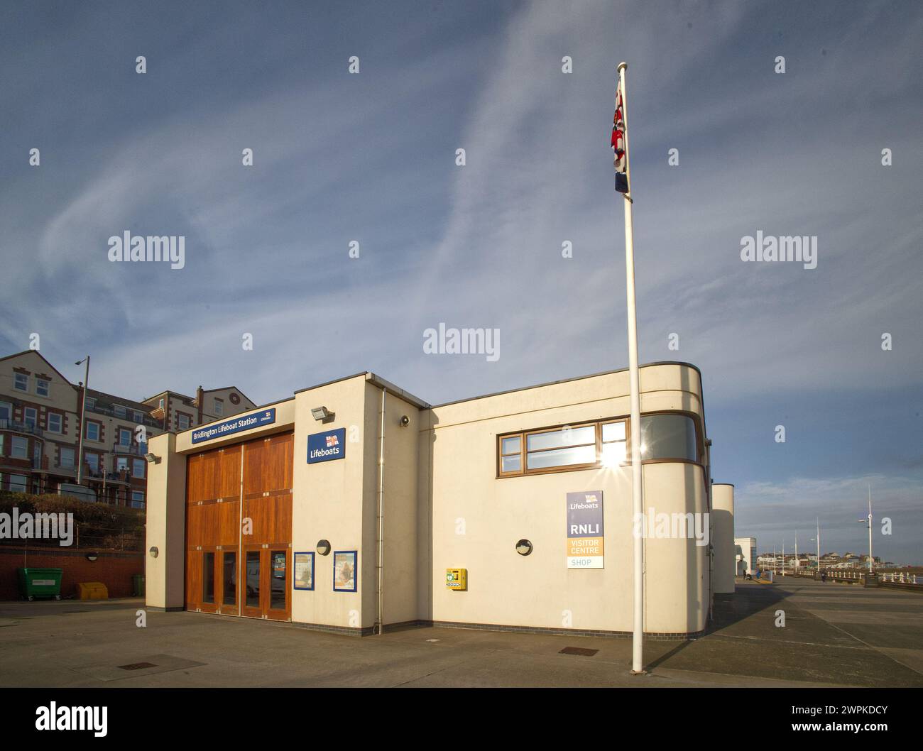 RNLI visitor centre at Bridlington on the North Sea Coast in the East Riding of Yorkshire UK Stock Photo