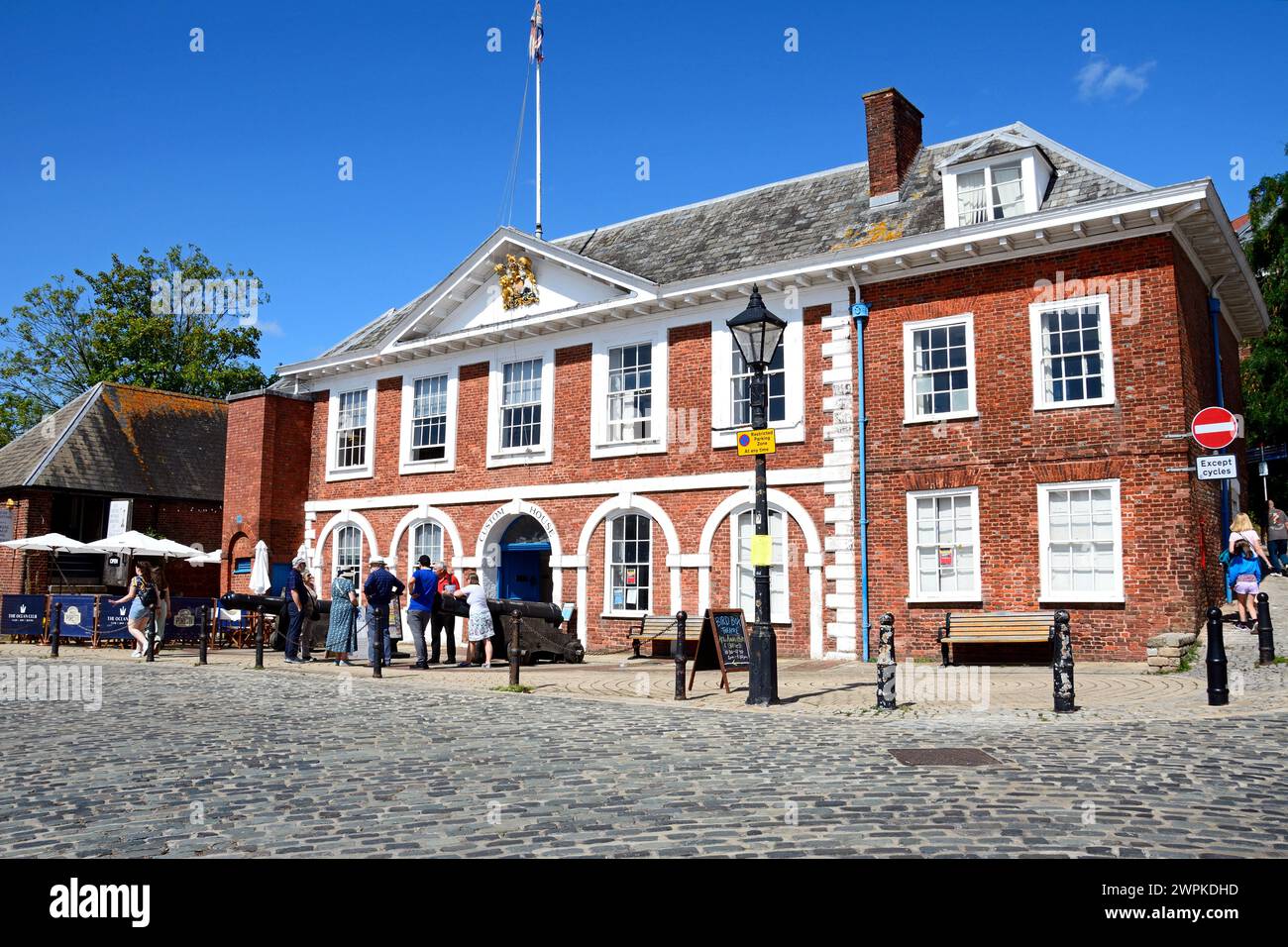 Front view of the Custom House (now a visitor centre) along the ...