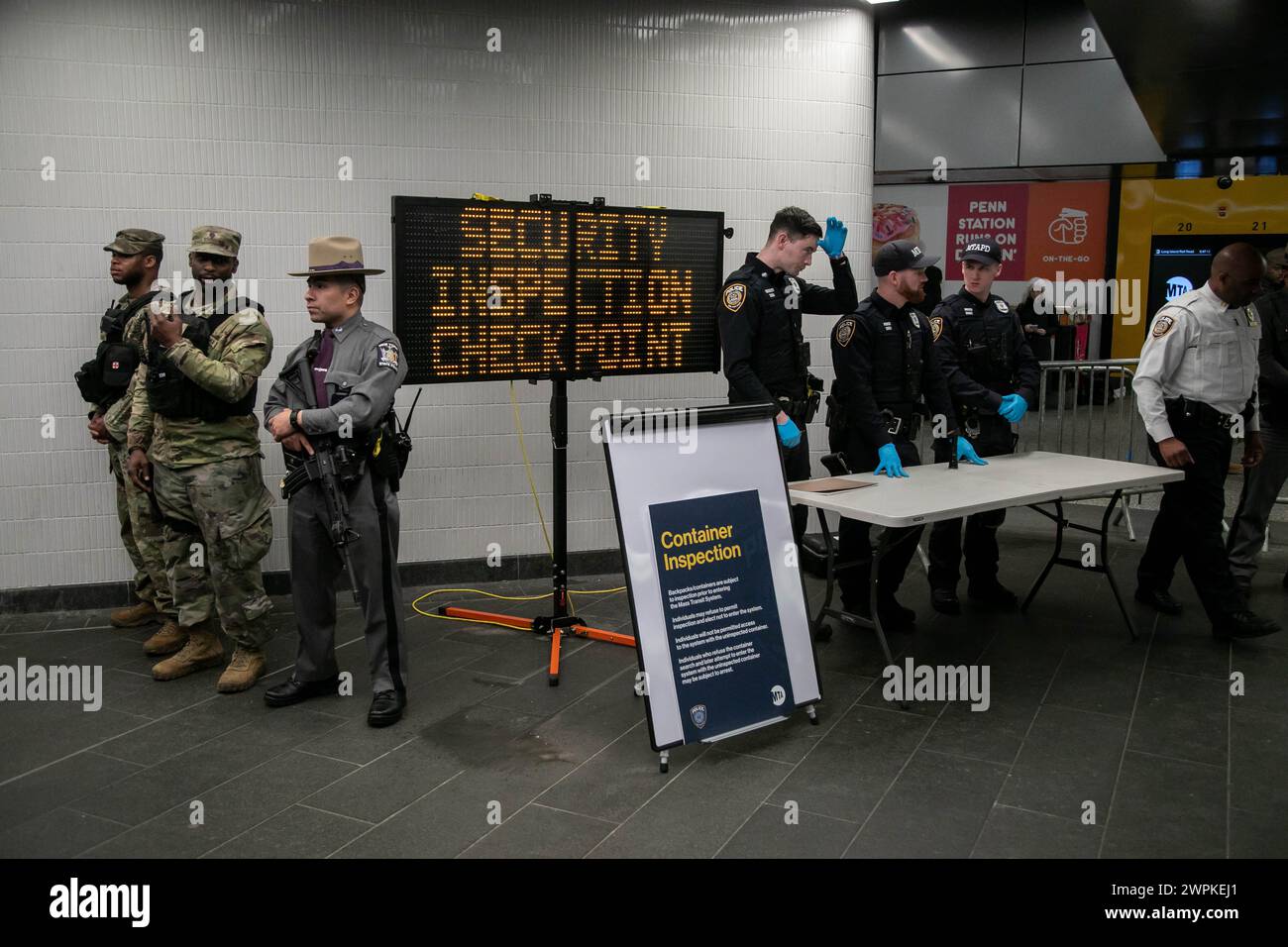 New York, USA. 7th Mar, 2024. New York State Police and Metropolitan ...