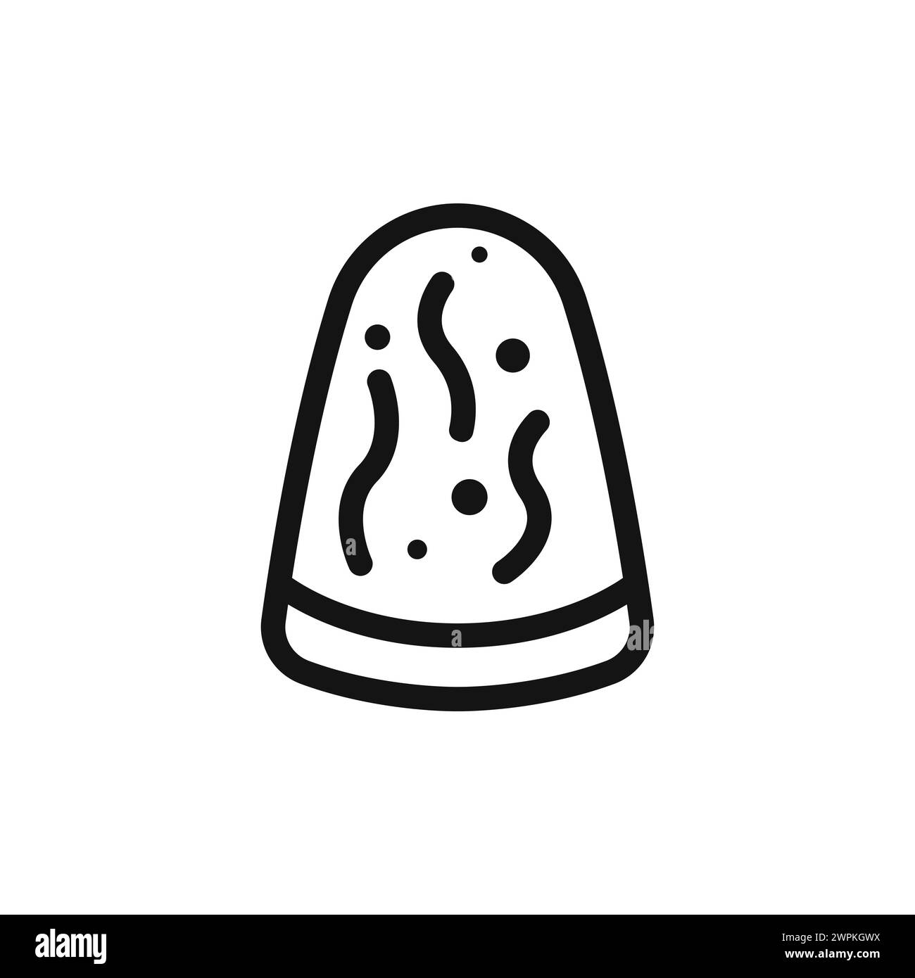 lava lamp vector. The concept of a flat lava lamp for the interior vector. Lava foot outline. Stock Vector