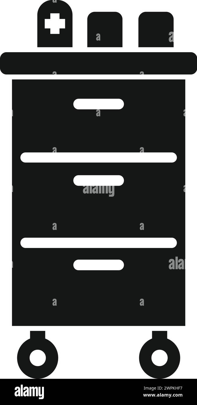 Medication cart hospital Black and White Stock Photos & Images - Alamy