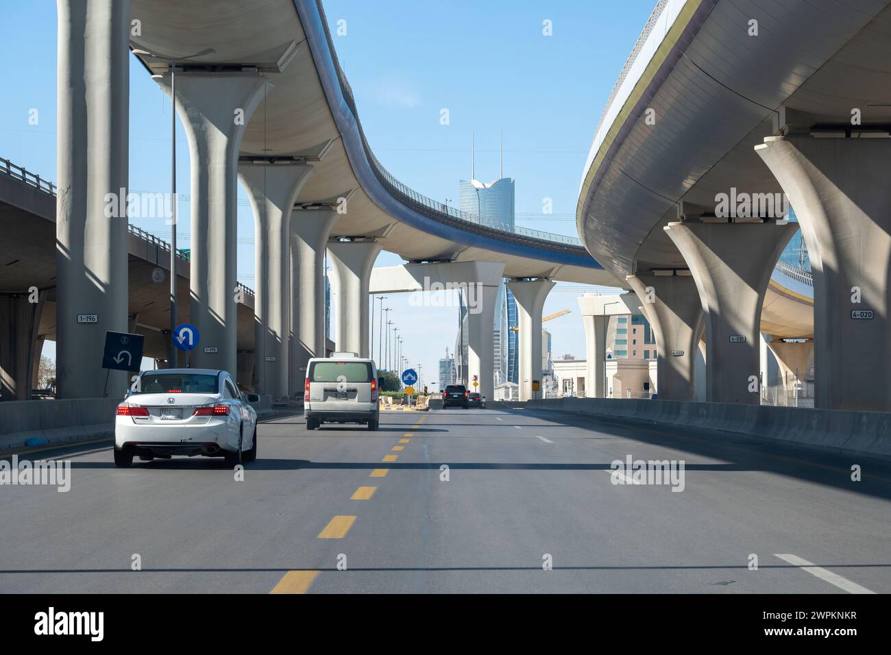 King Abdullah Fahd Road - the most prominent landmarks in Riyadh Stock ...