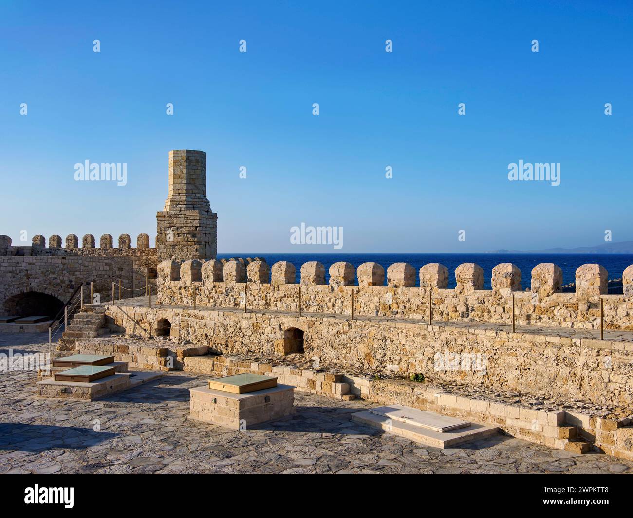 The Koules Fortress, City of Heraklion, Crete, Greek Islands, Greece, Europe Copyright: KarolxKozlowski 1245-2878 Stock Photo