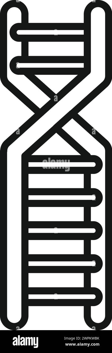 Genetic dna research icon outline vector. Health lab formula. Element ...