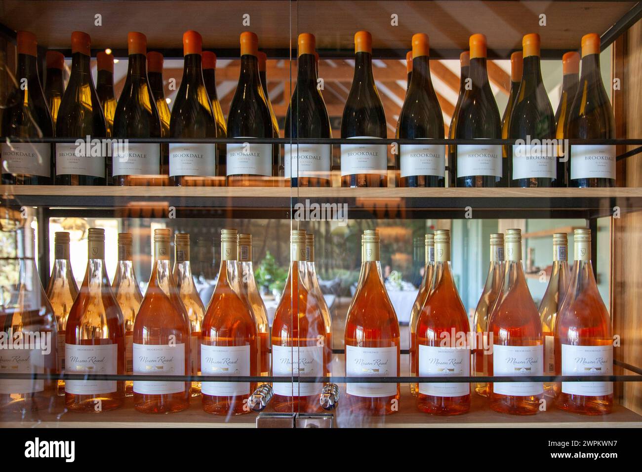 Brookdale wines at Brookdale Estate in Paarl, Western Cape - South Africa Stock Photo