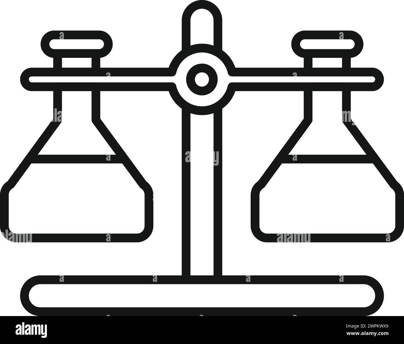 Chemical Stand Flask Icon Outline Vector Molecule Experiment Quality Genetic Stock Vector Chemical Stand Flask Icon Outline Vector Molecule Experiment Quality Genetic Stock Vector