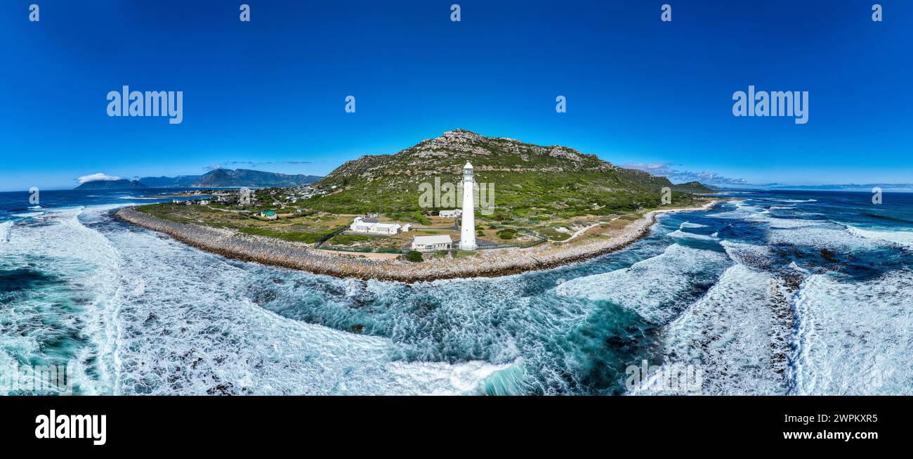 Panorama of Slangkop Lighthouse, Cape Town, Cape Peninsula, South Africa, Africa Stock Photo