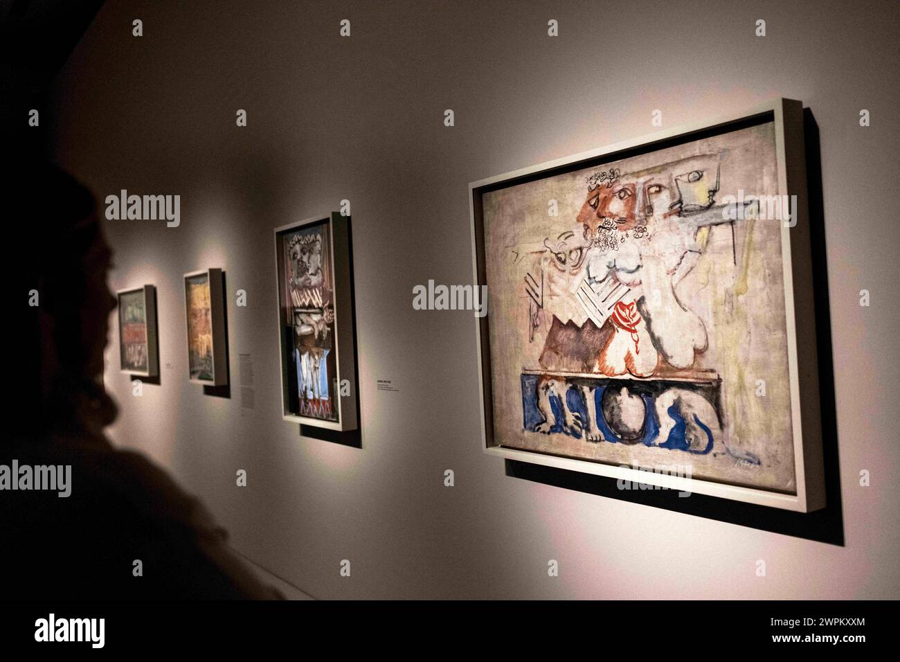 Paris, France. 07th Mar, 2024. People visit Mark Rothko paintings ...
