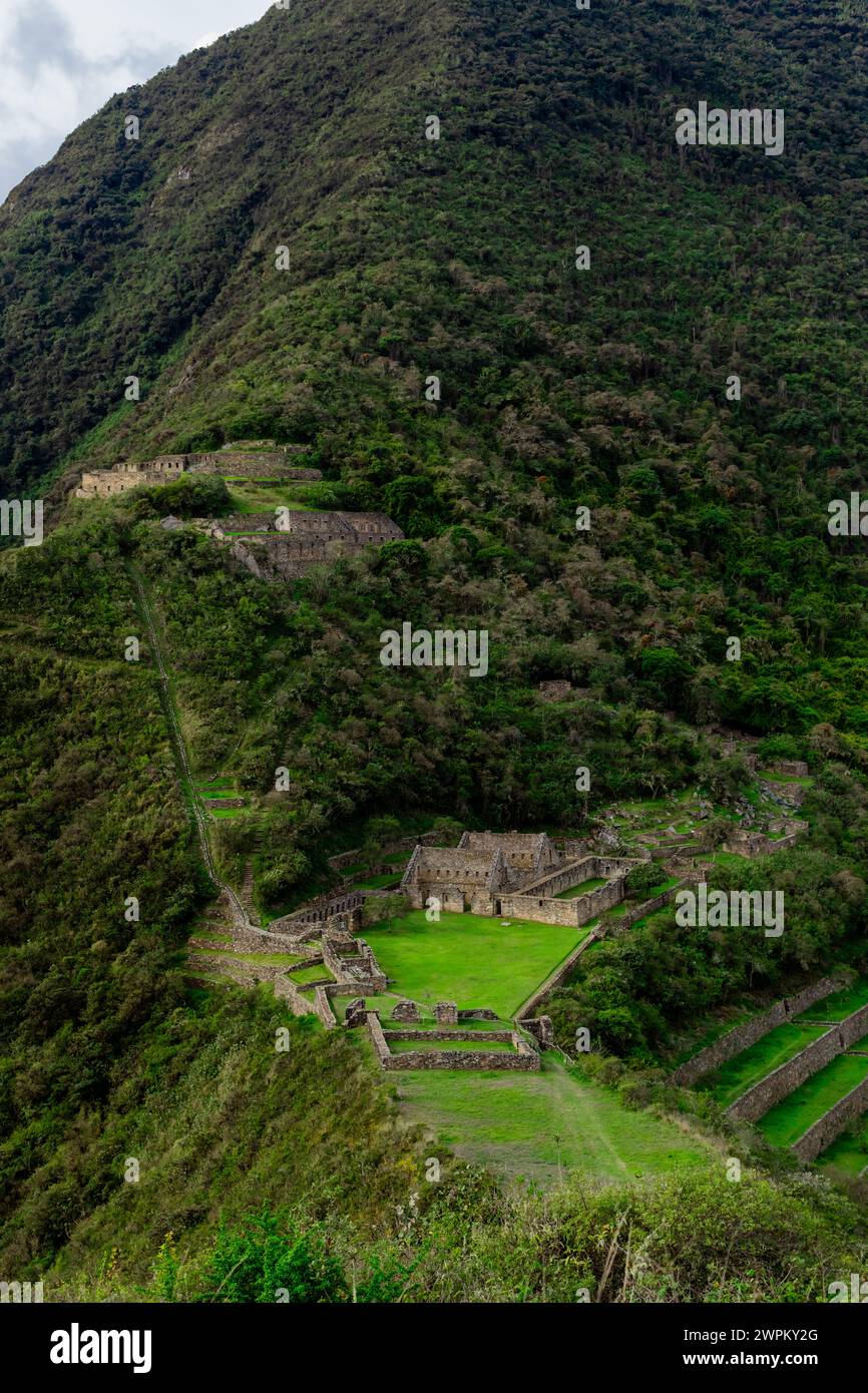 Choquequirao archaeological site, Peru, South America Stock Photo