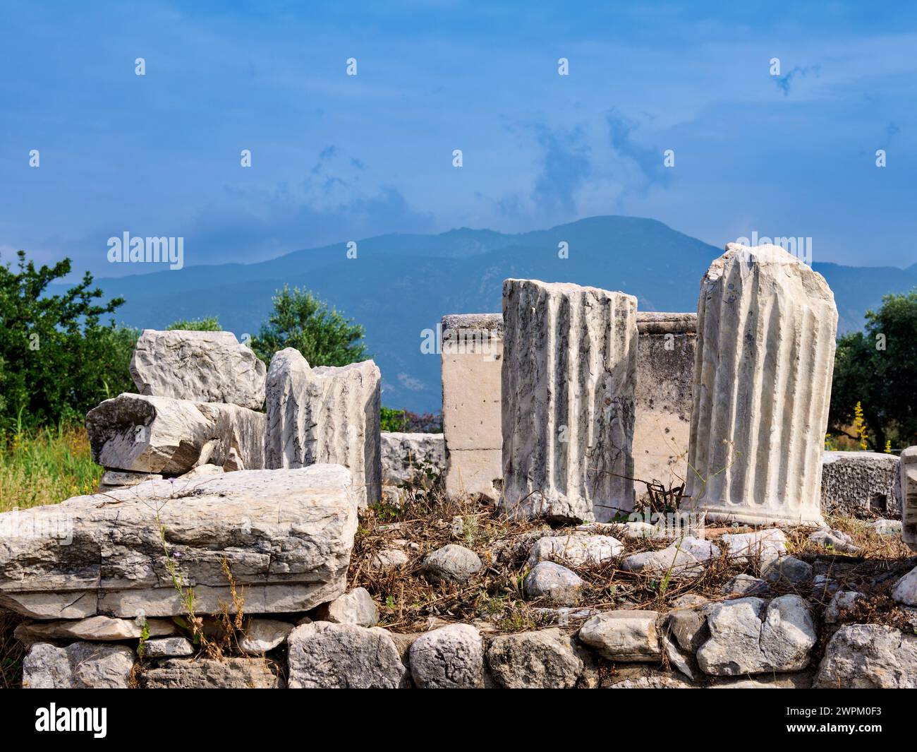 Heraion of Samos, UNESCO World Heritage Site, Ireo, Samos Island, North Aegean, Greek Islands, Greece, Europe Stock Photo