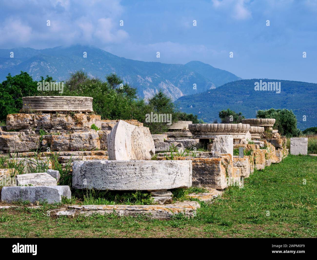 Temple of Hera Ruins, Heraion of Samos, UNESCO World Heritage Site ...