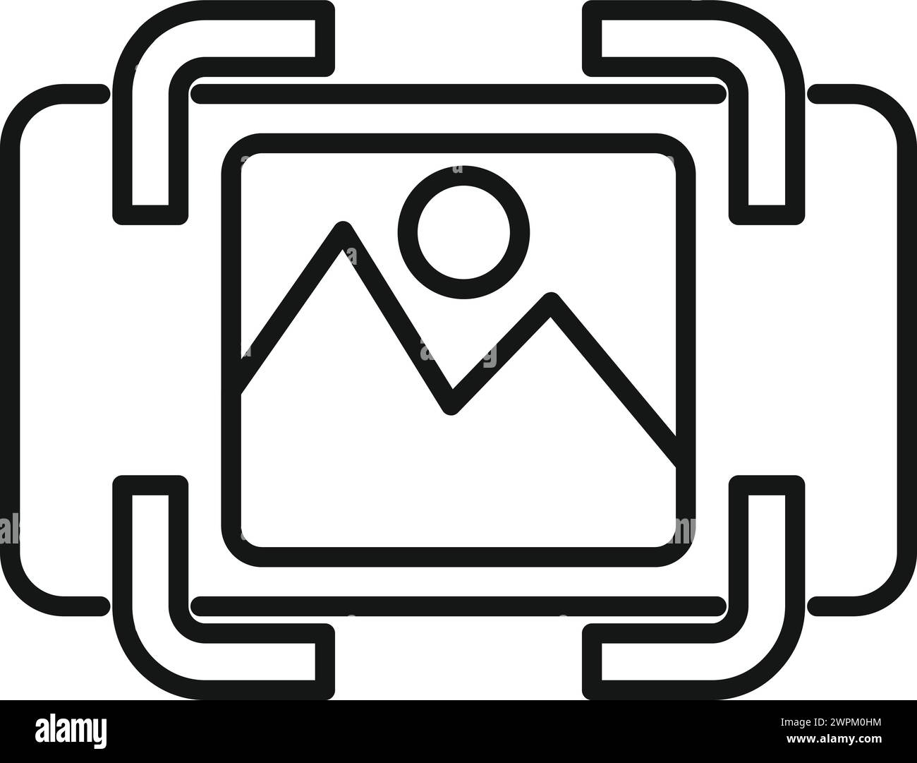 Control phone app icon outline vector. Virtual tour. Art education walk ...